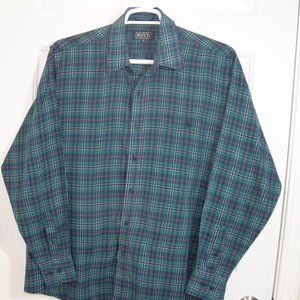 Sasson Plaid Long Sleeve Lightweight Shirt, XL